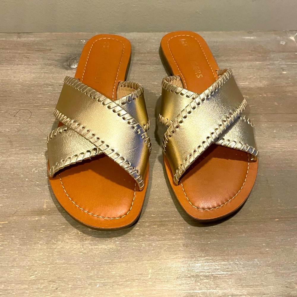 Gold Jack Rogers Sandals
